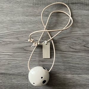 COS Leather Cut-Out Necklace